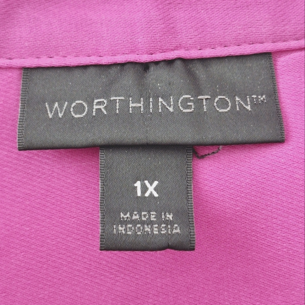 Worthington semi sheer sleeveless blouse - Picture 5 of 6